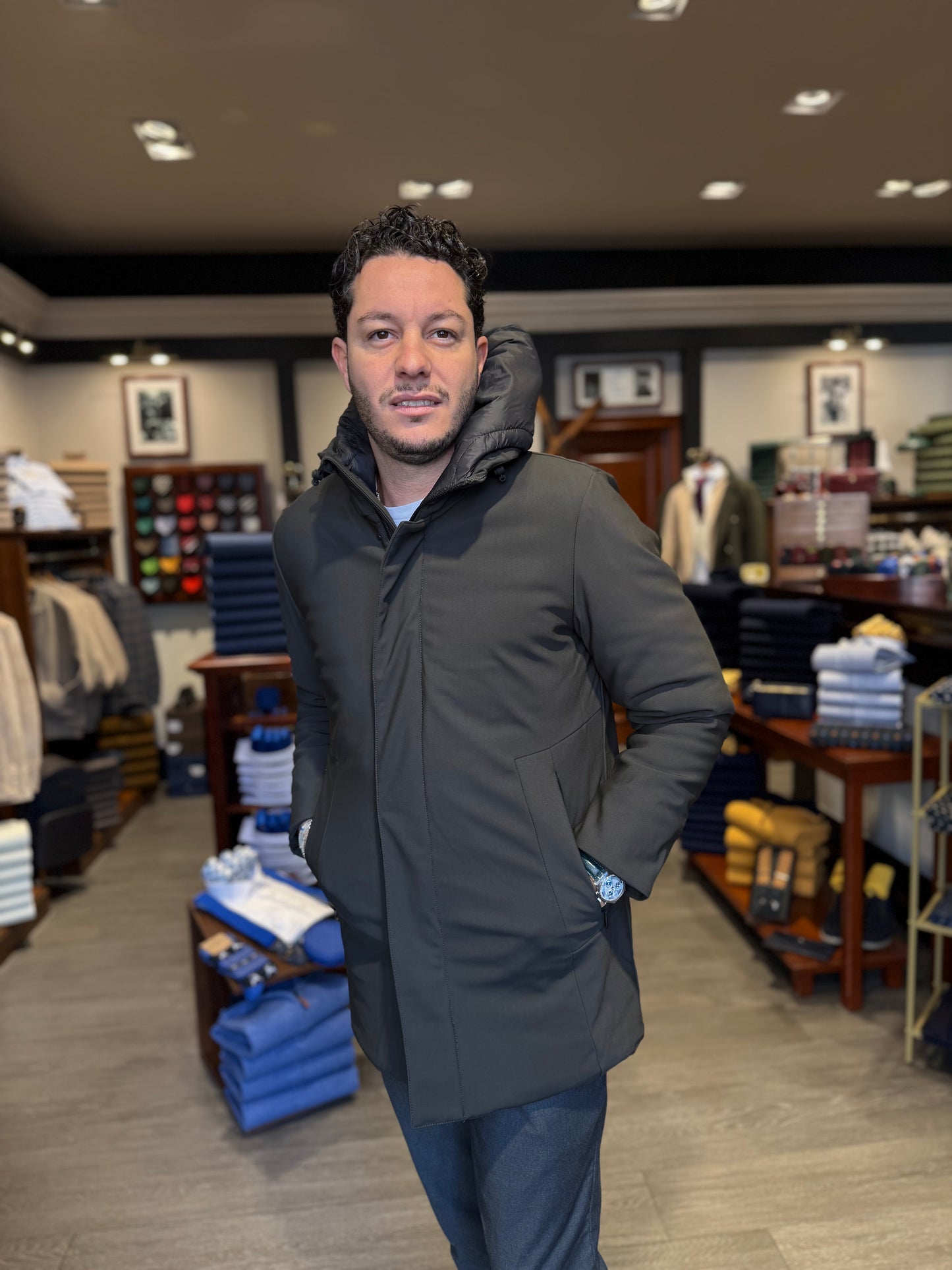 Giubbino verde tecnico