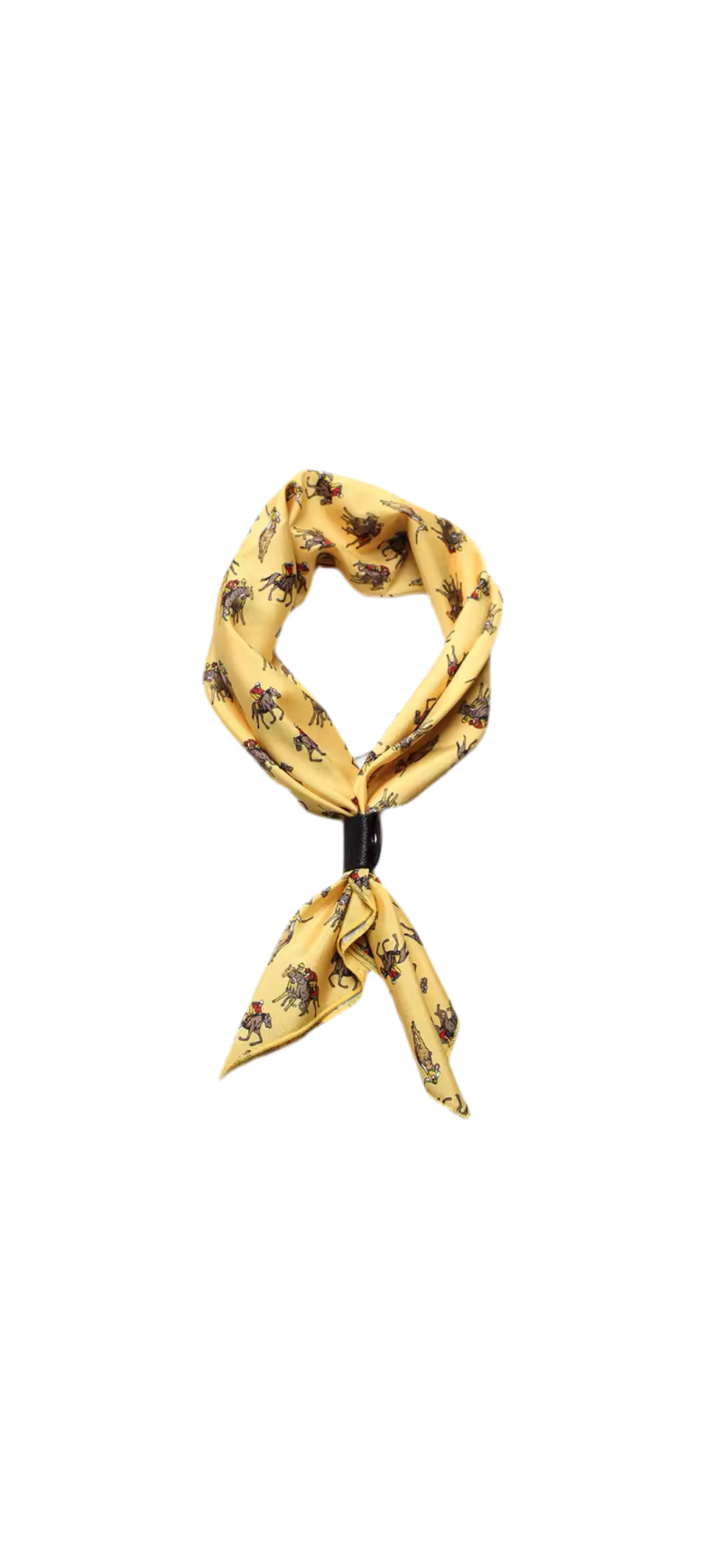 Foulard Cavalli fondo giallo