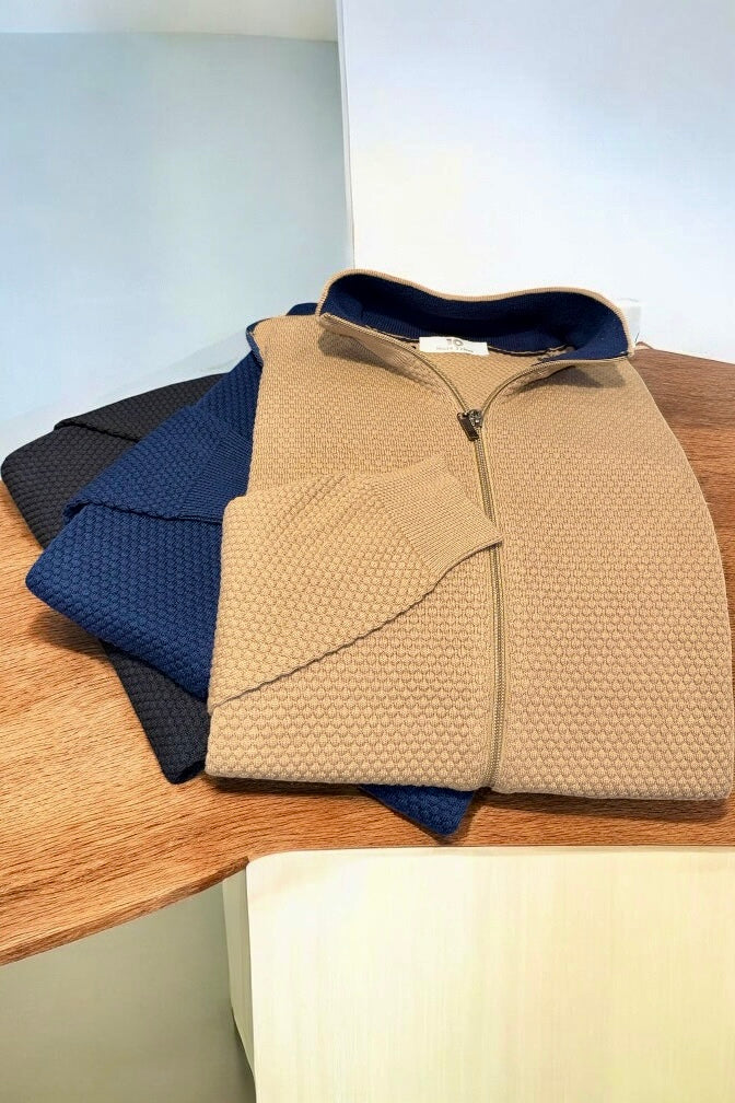 Maglia cardigan ful zip nido D’ape