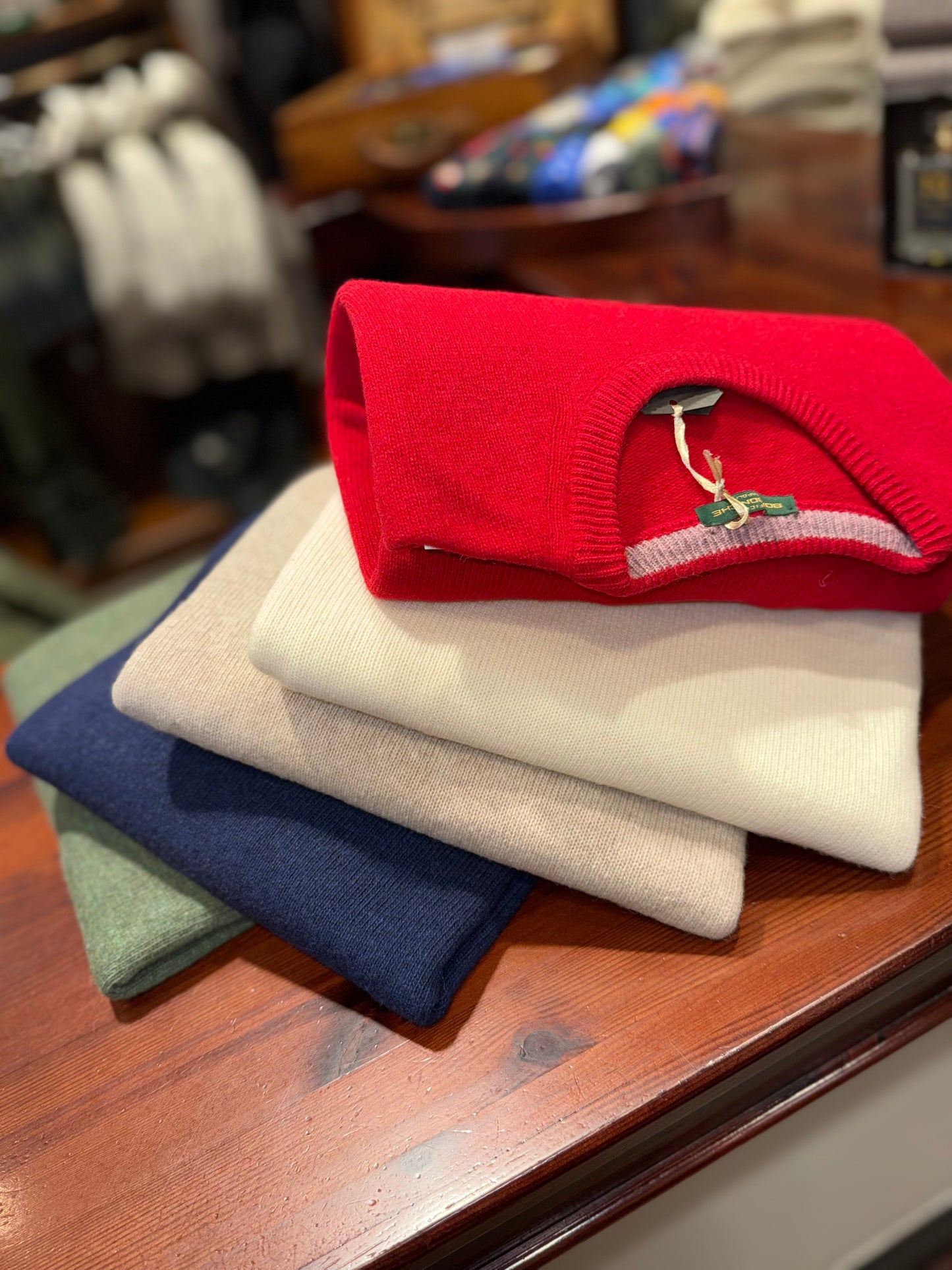 Giro collo doppio lambswool