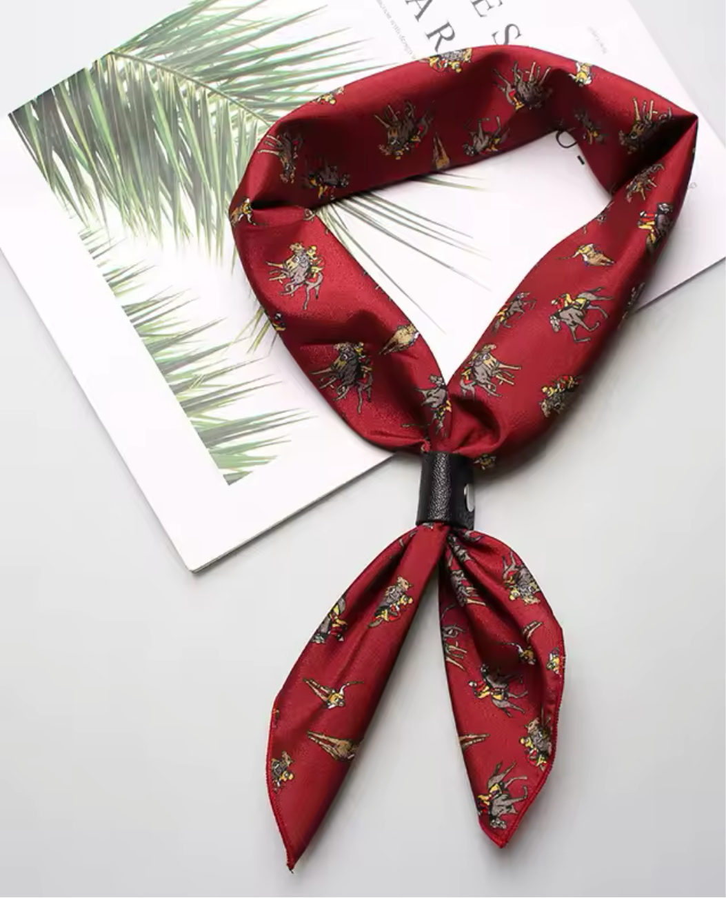 Foulard Cavalli fondo rosso