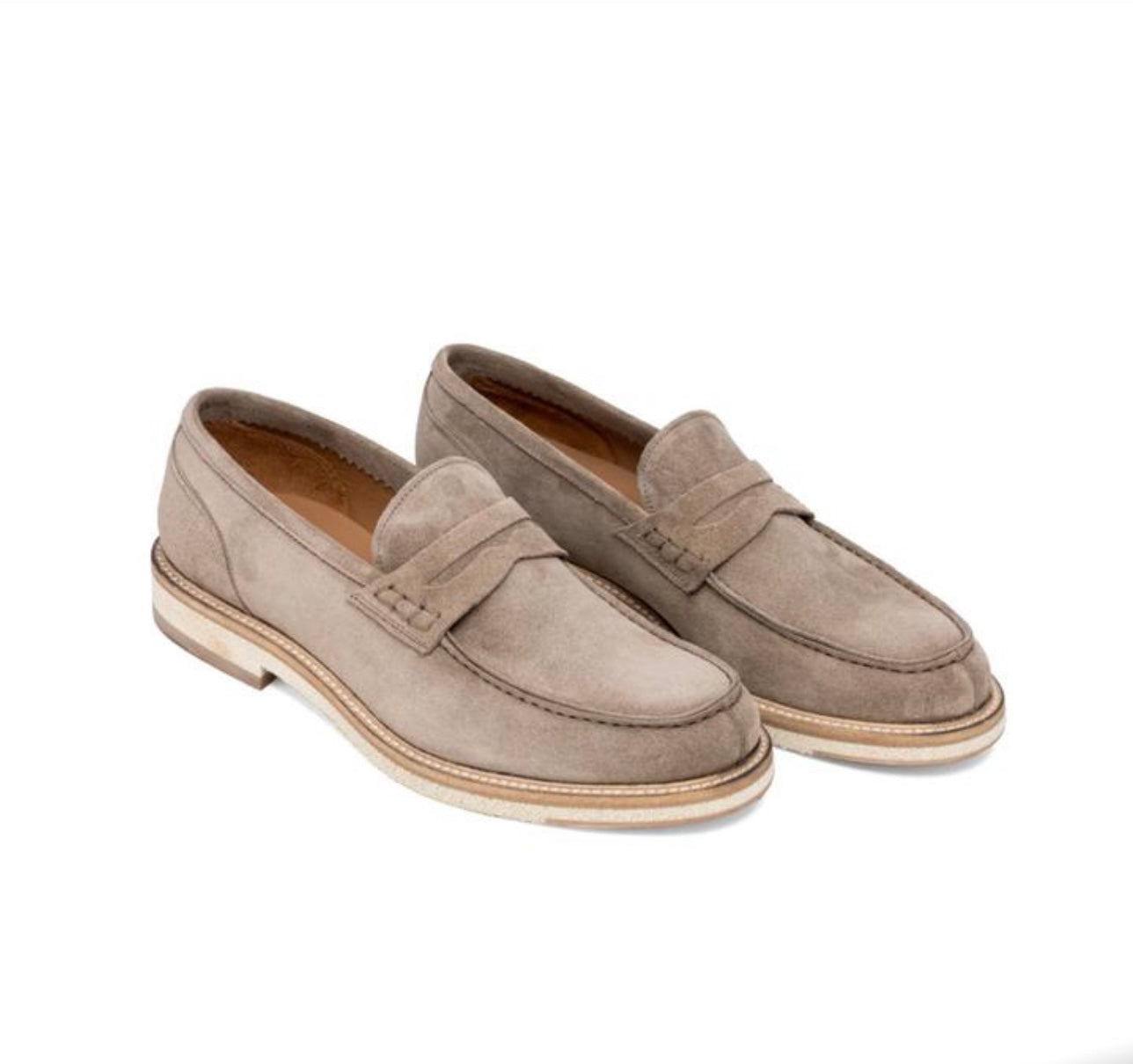 College in camoscio beige