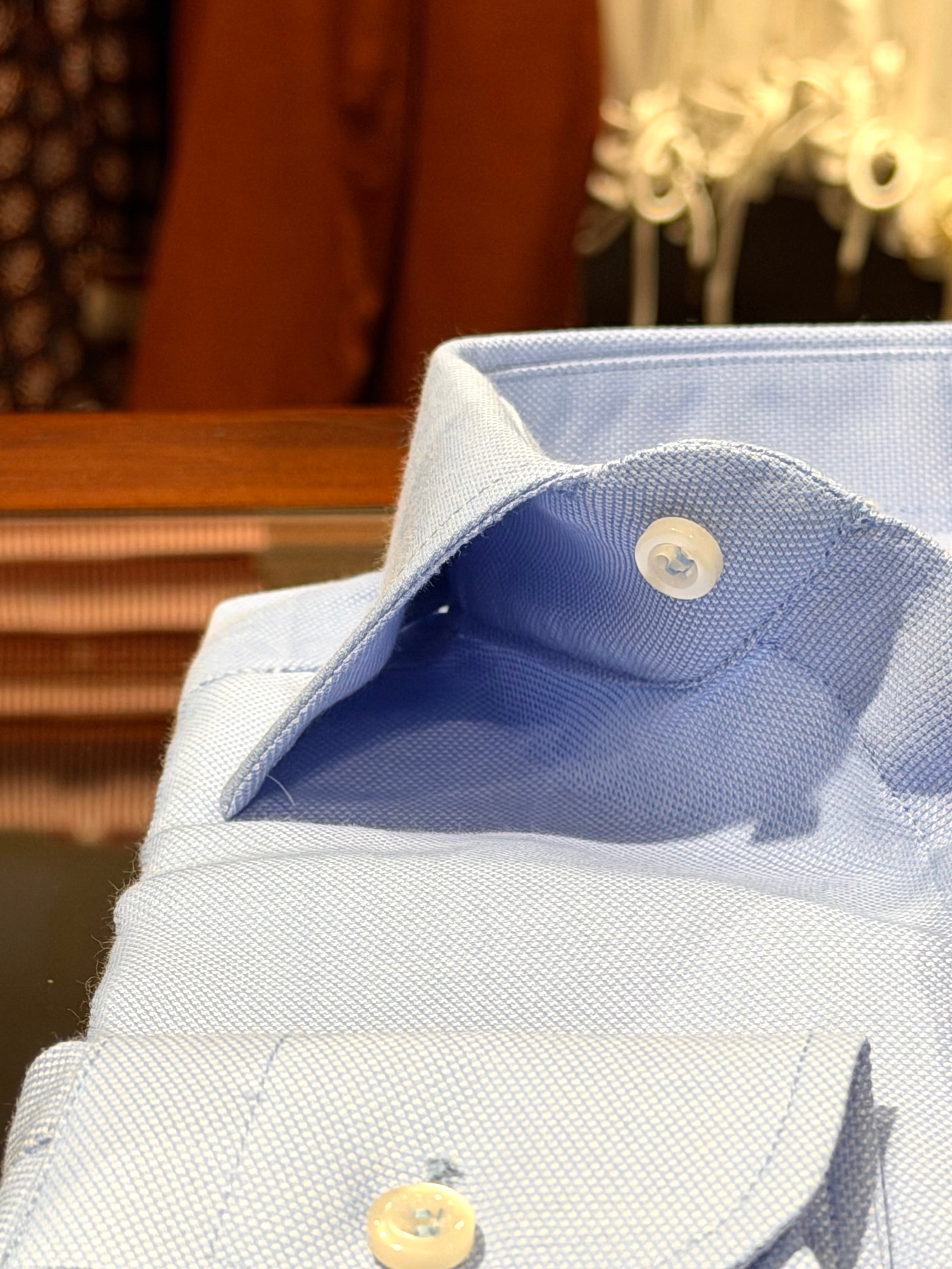 Camicia celeste in Oxford