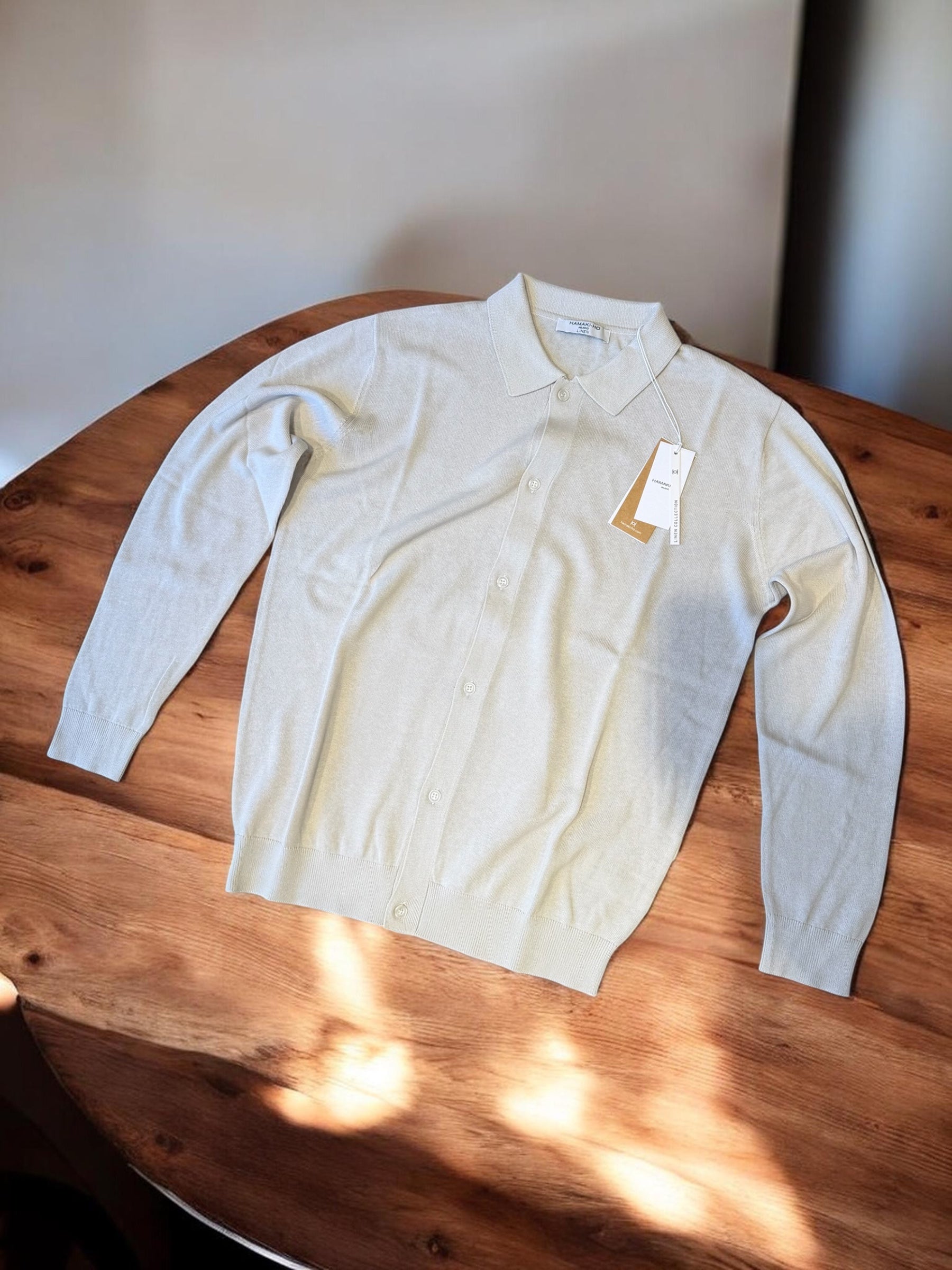 Cardigan collo camicia