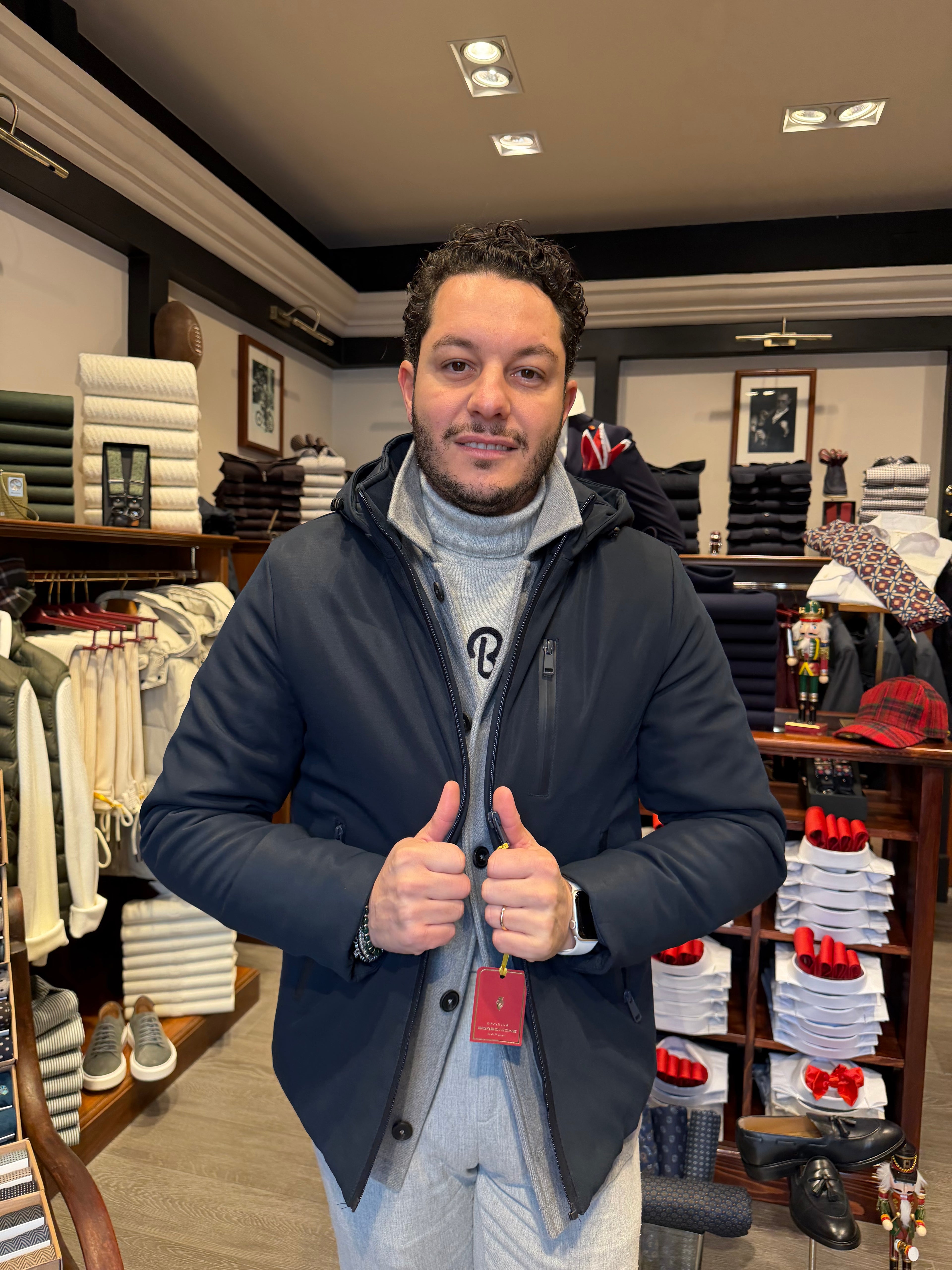 Piumino corto tecnico