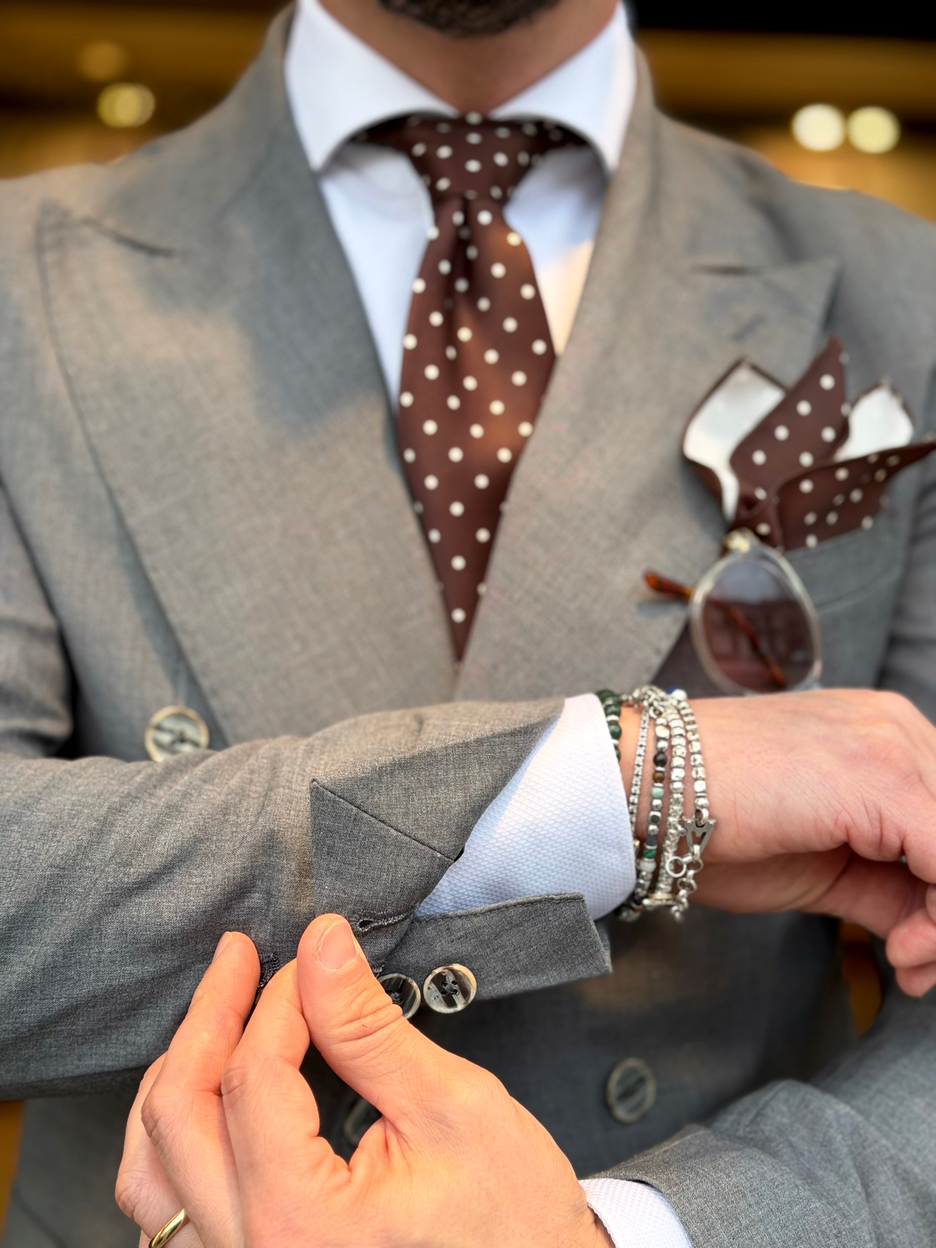 Abito doppio petto fresco lana