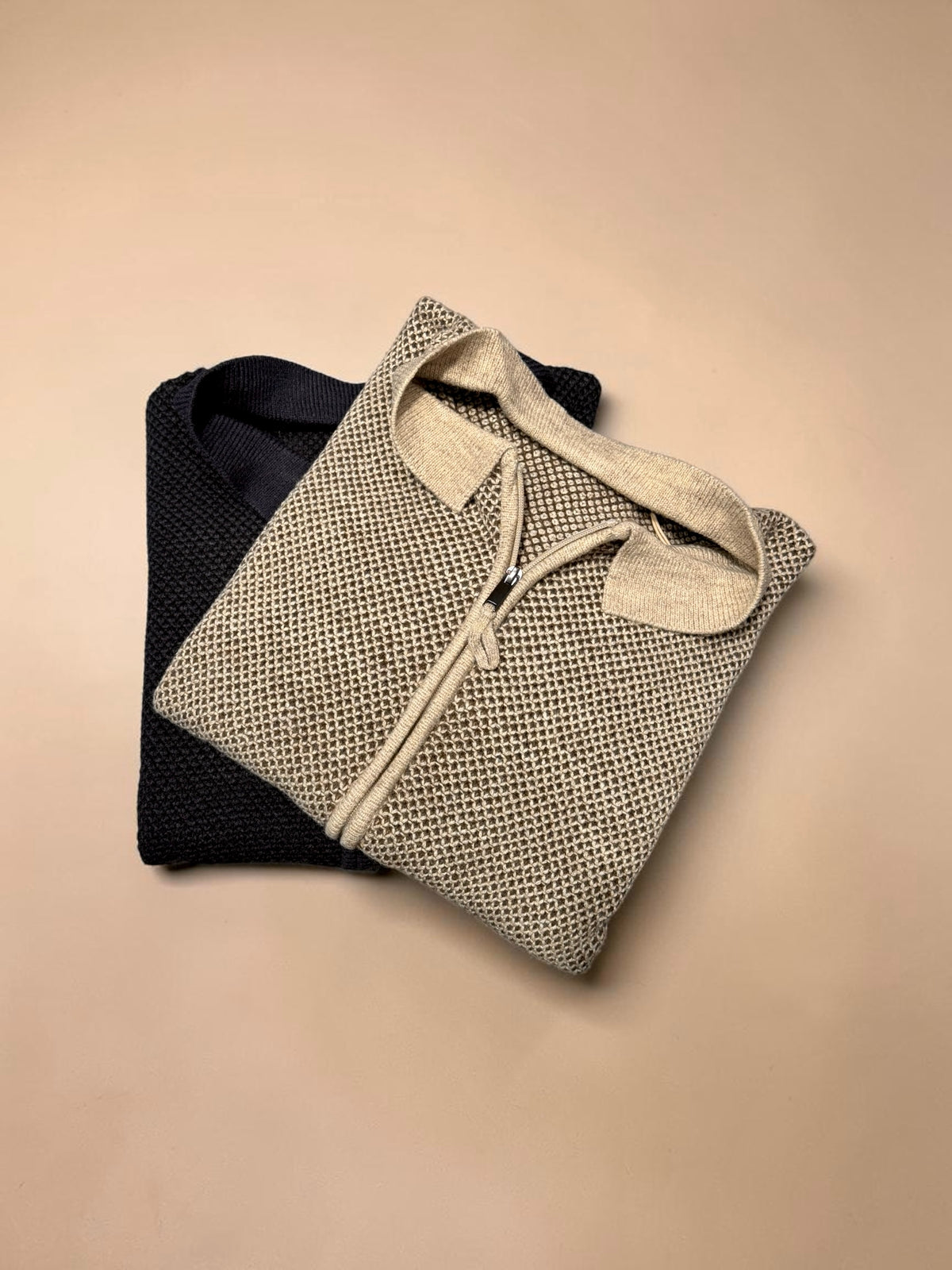 Full zip nido d’ape fw26
