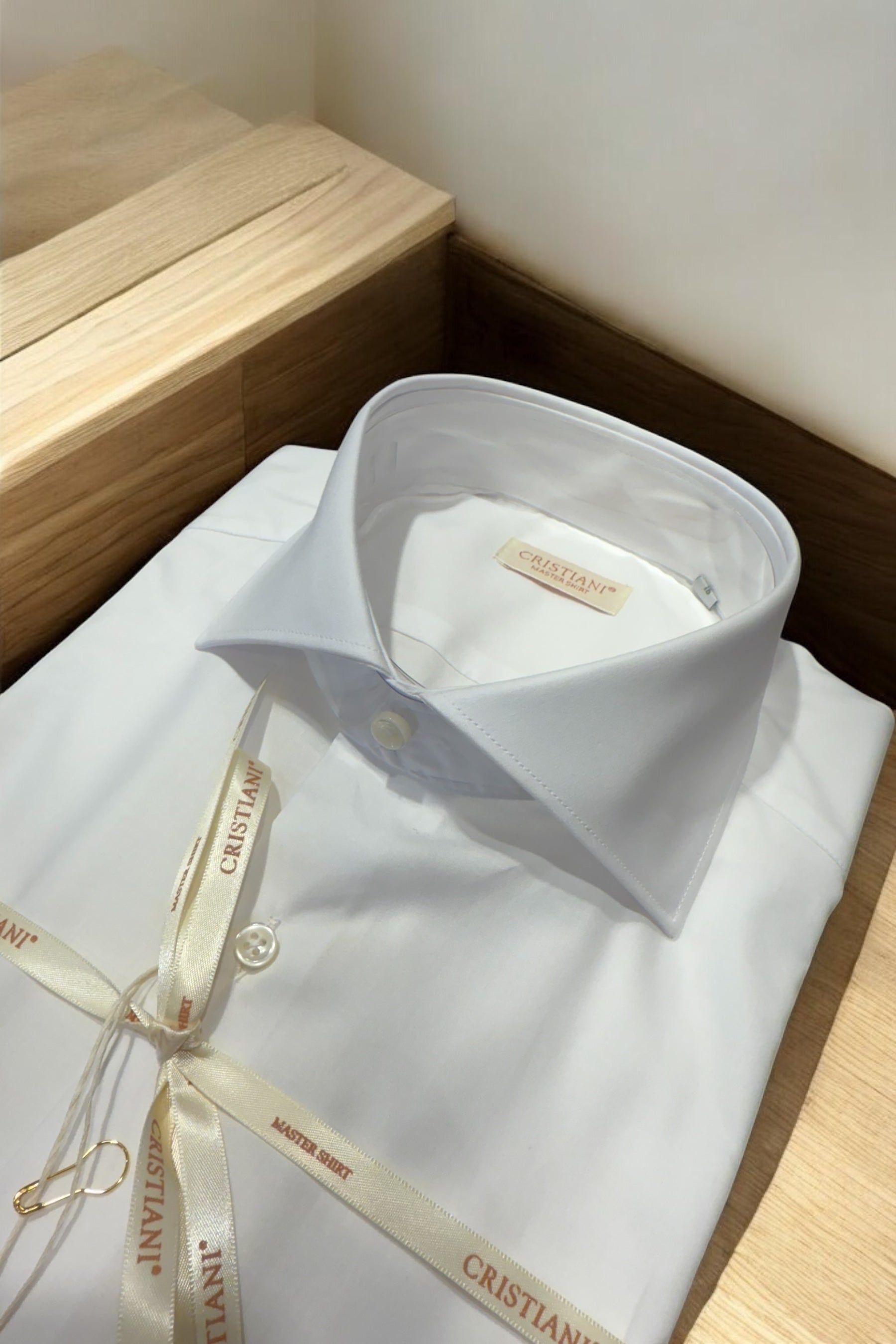 Camicia bianca doppio ritorto Cristiani