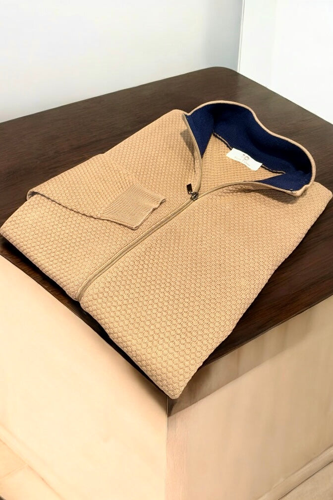 Maglia cardigan ful zip nido D’ape