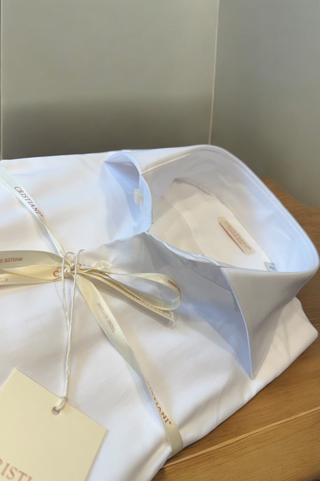 Camicia bianca doppio ritorto Cristiani