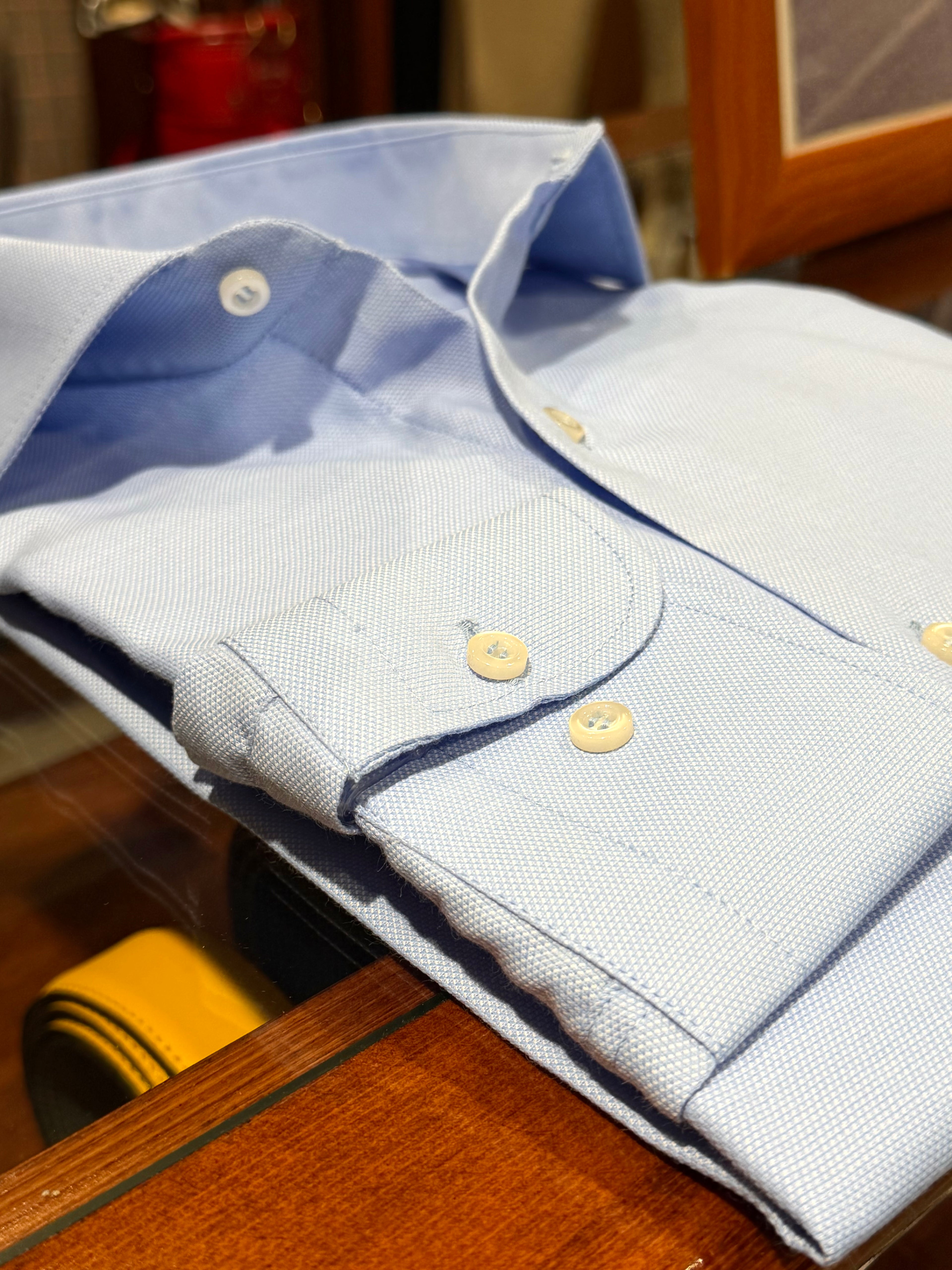 Camicia celeste in Oxford