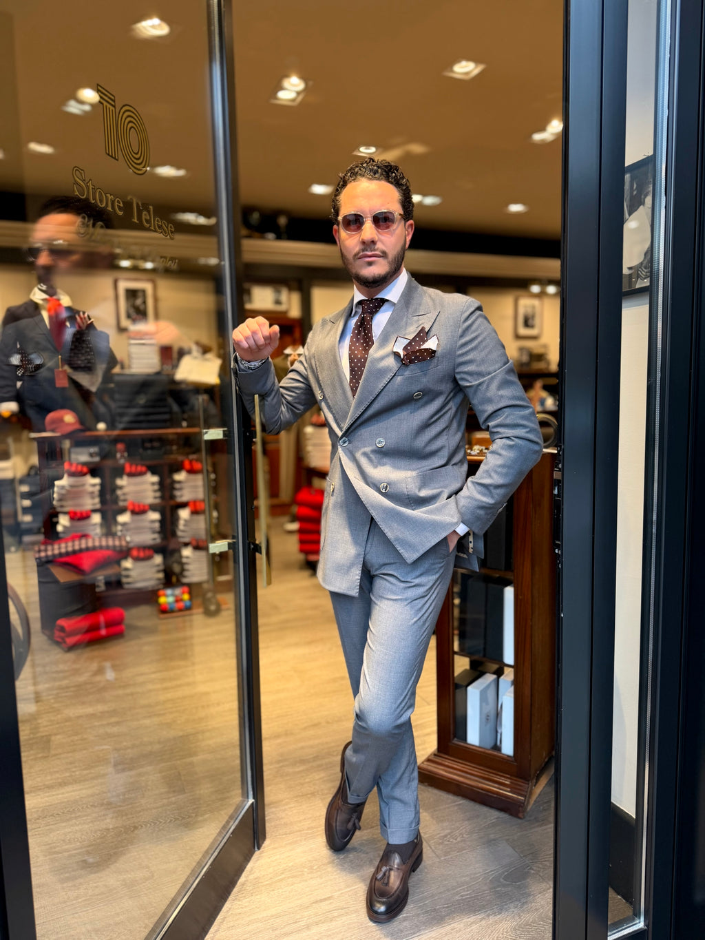 Abito doppio petto fresco lana