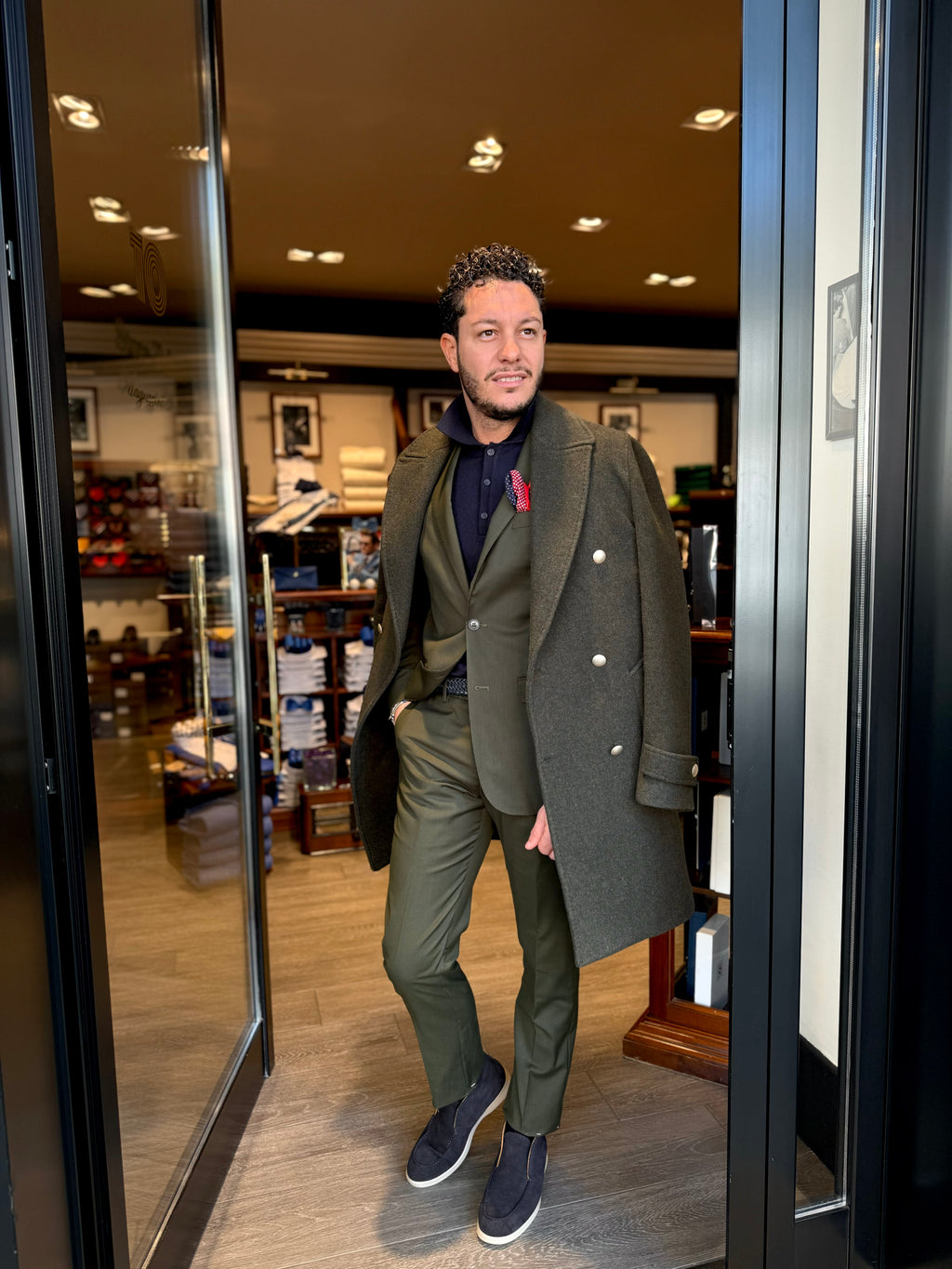 Abito mono petto verde