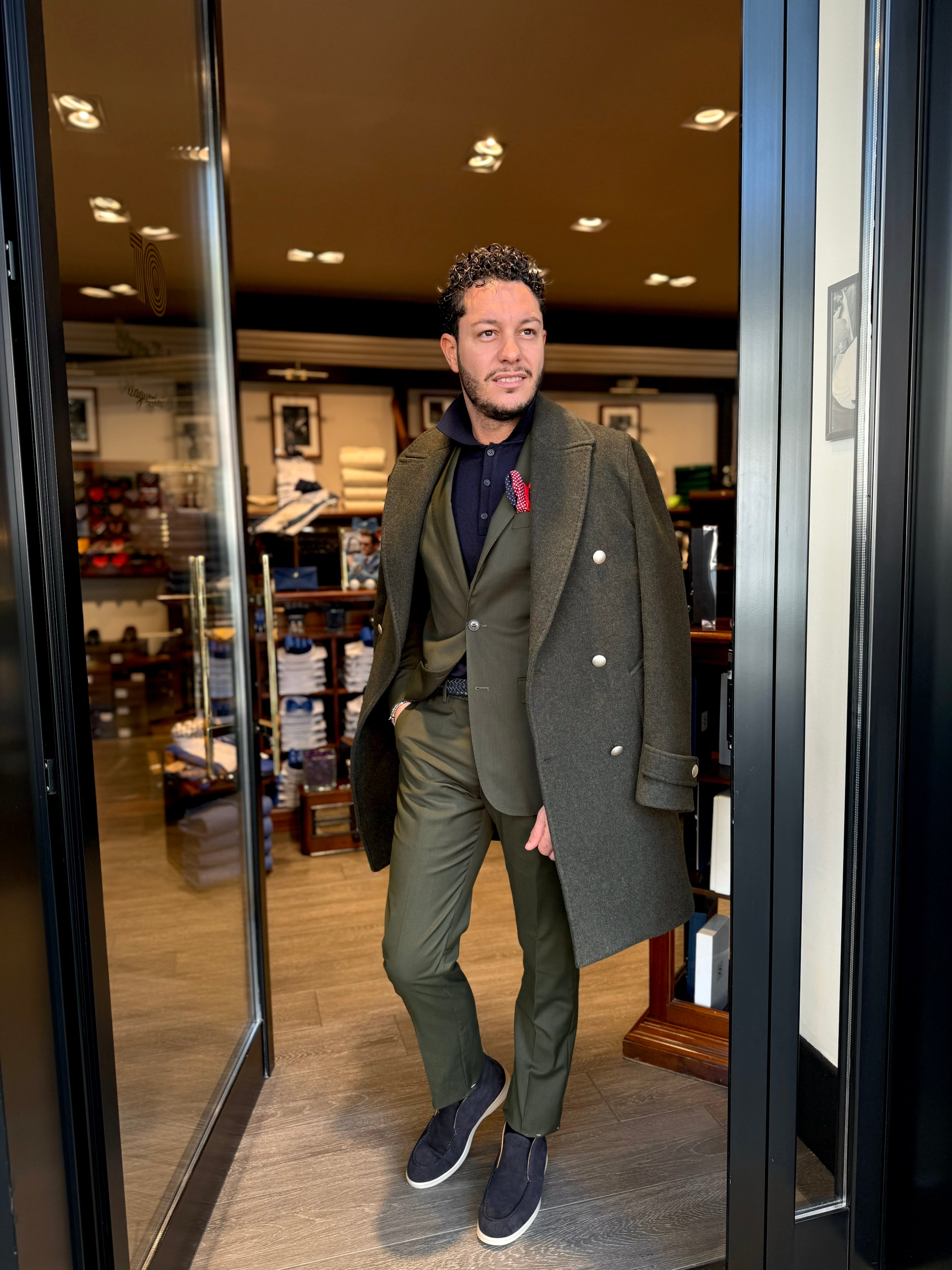 Abito mono petto verde