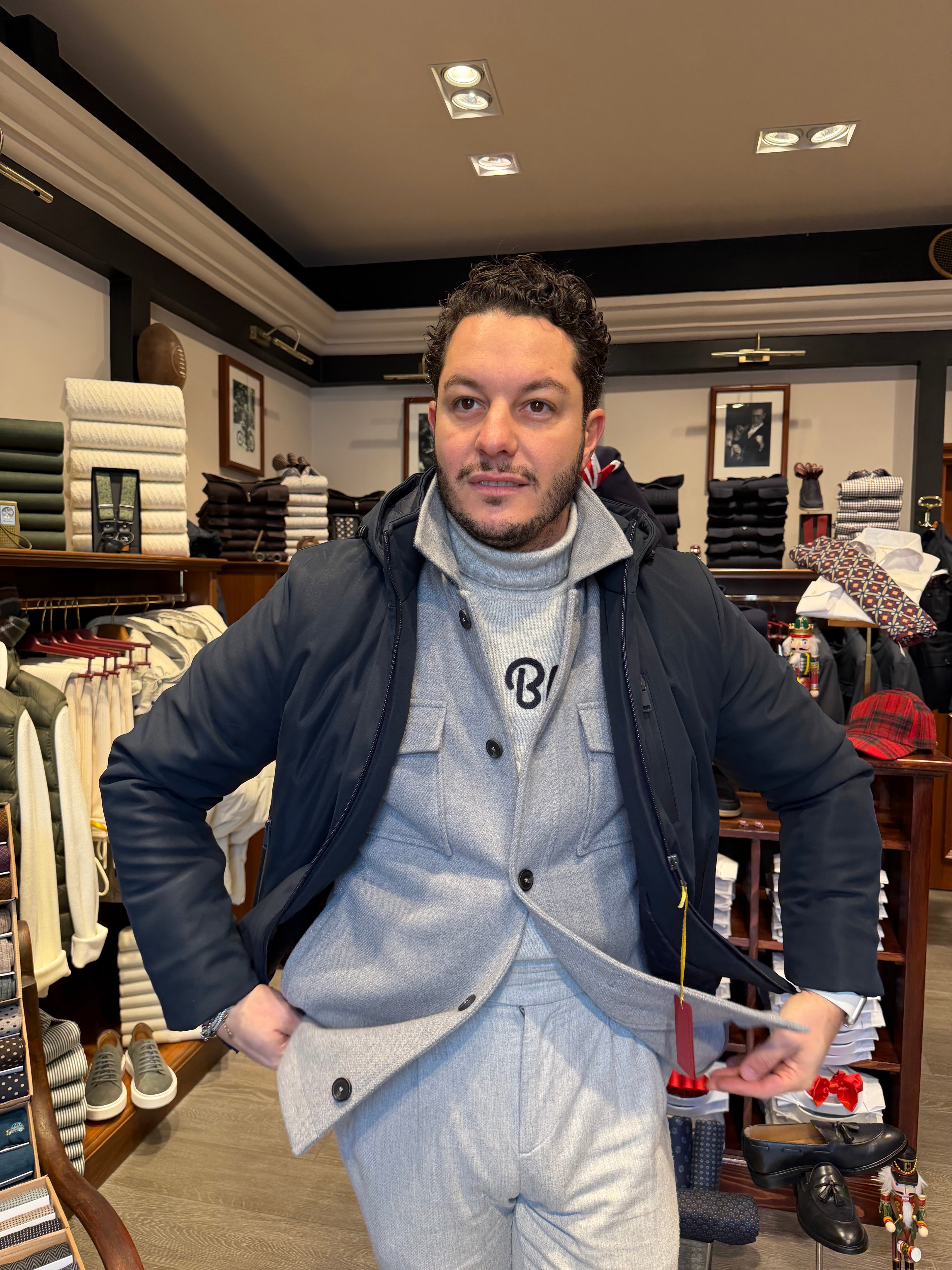 Piumino corto tecnico