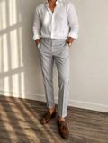 Pantalone in raso cotone