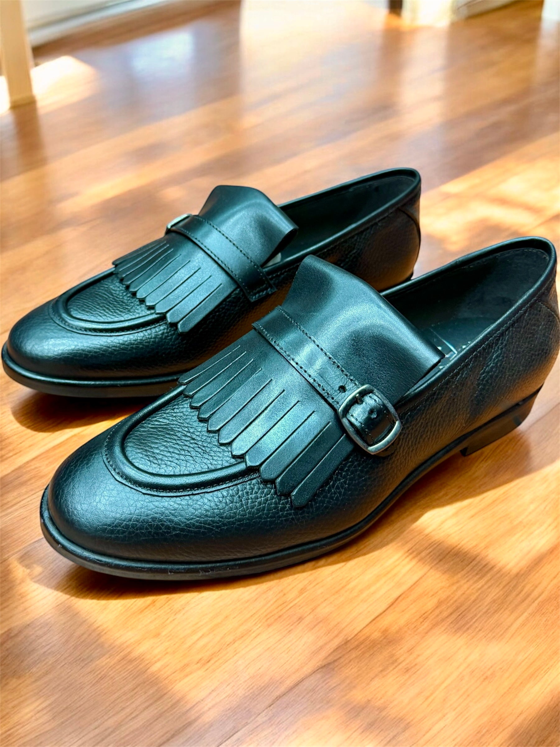 Mocassini in vitello con frange