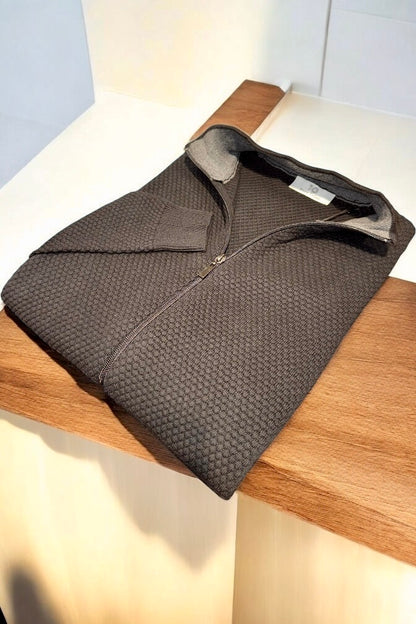 Maglia cardigan ful zip nido D’ape