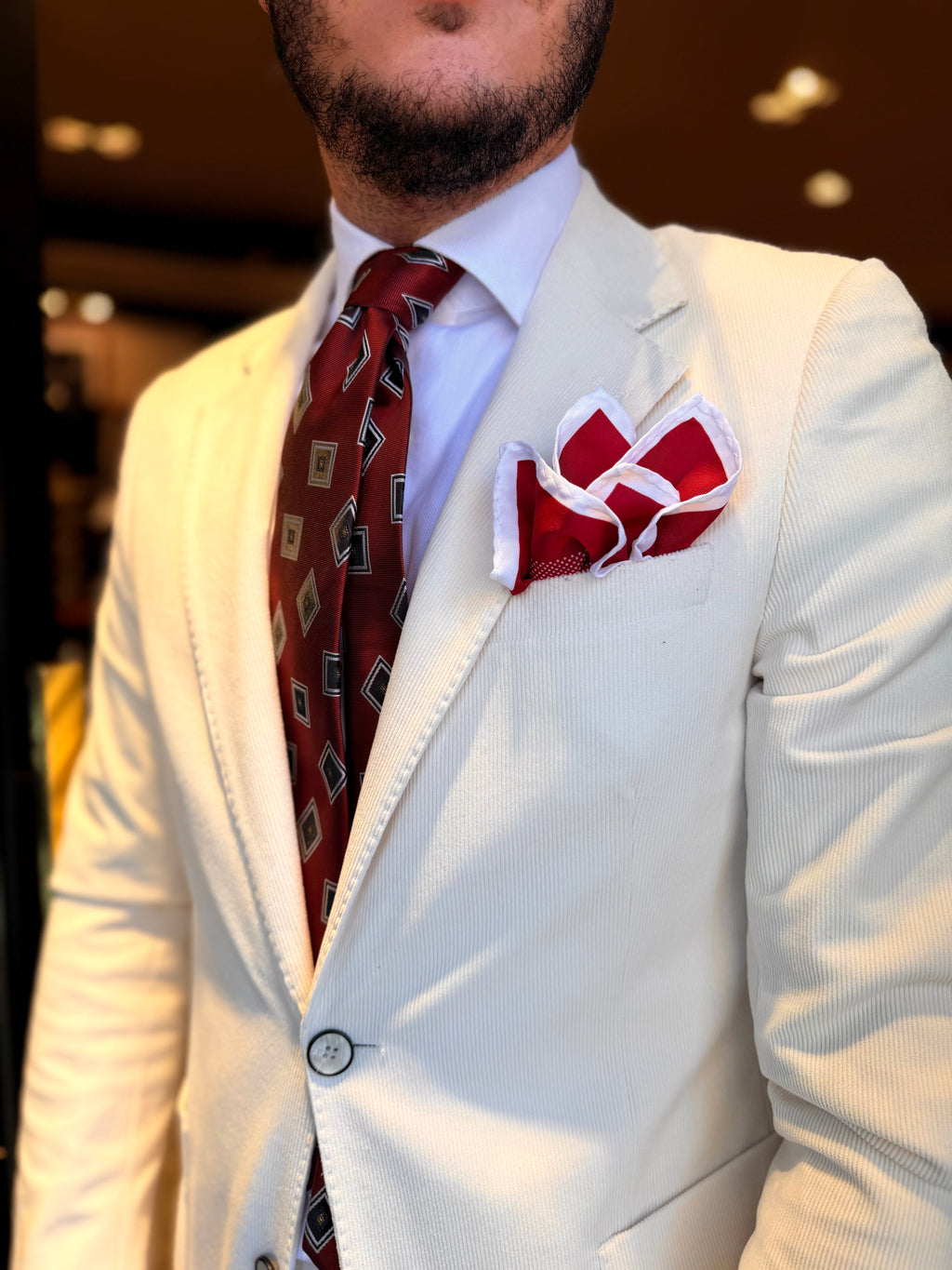 Abito in velluto mono petto