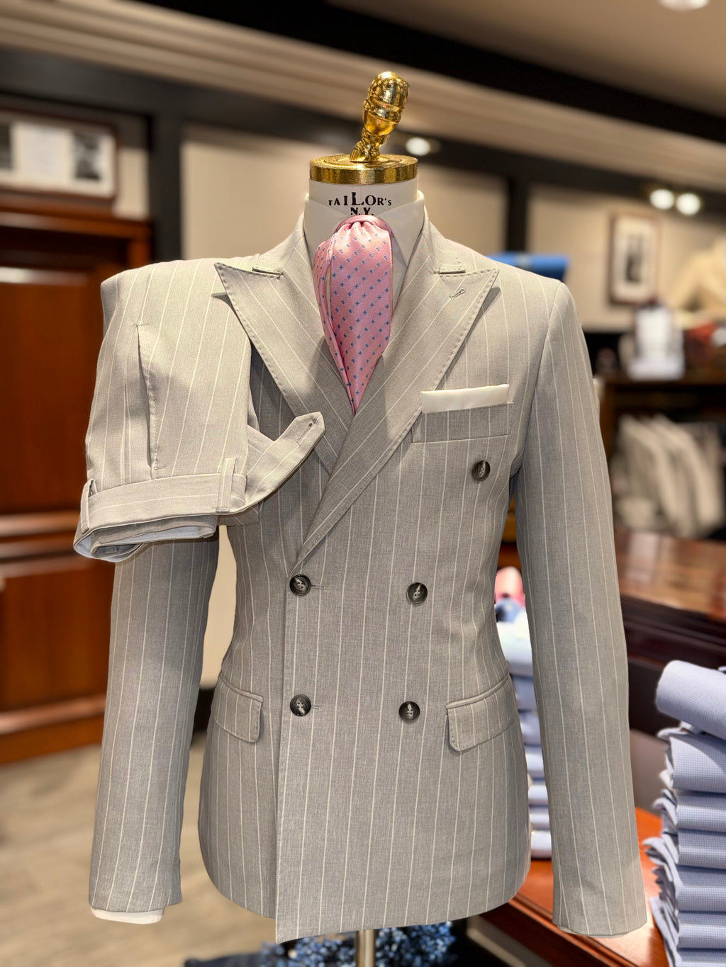 Abito doppio petto grigio