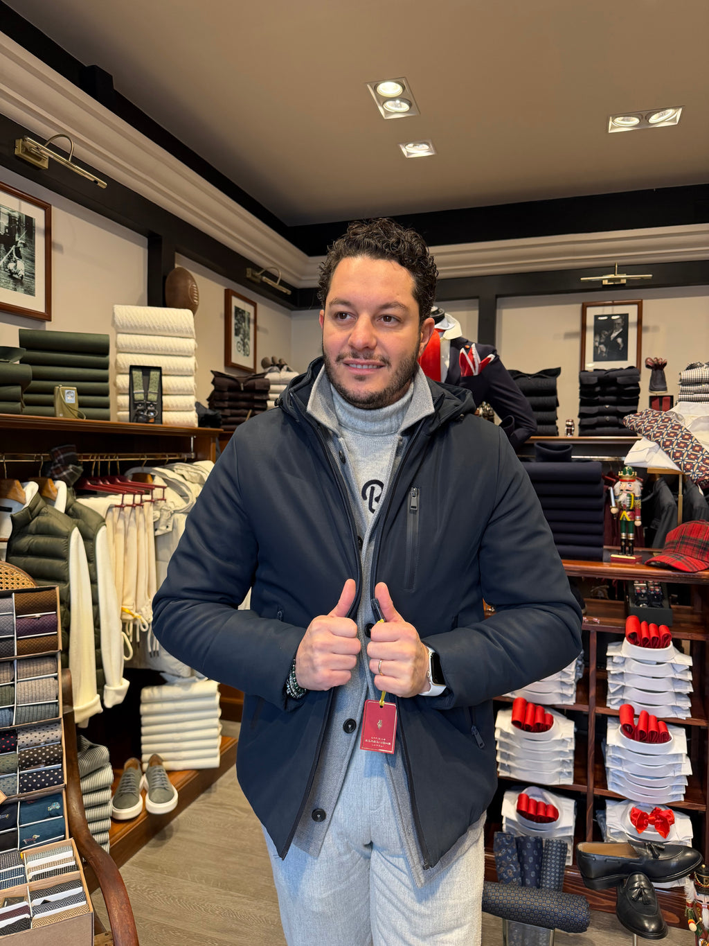 Piumino corto tecnico