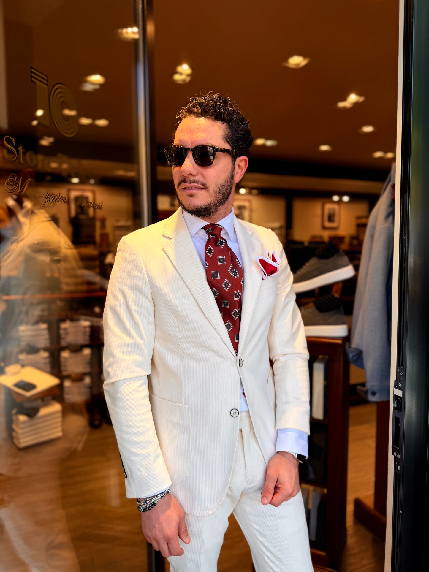 Abito in velluto mono petto