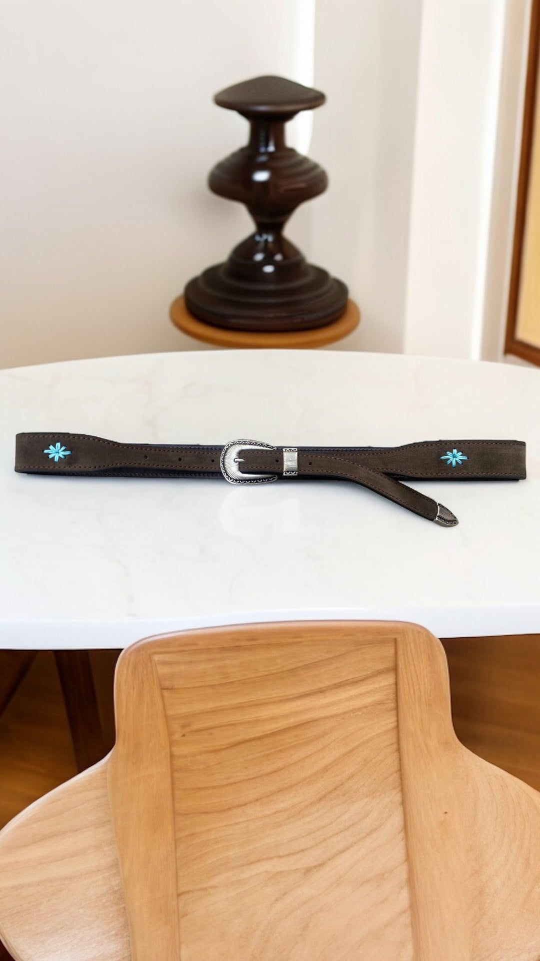 Cintura texana in camoscio