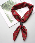 Foulard Cavalli fondo rosso