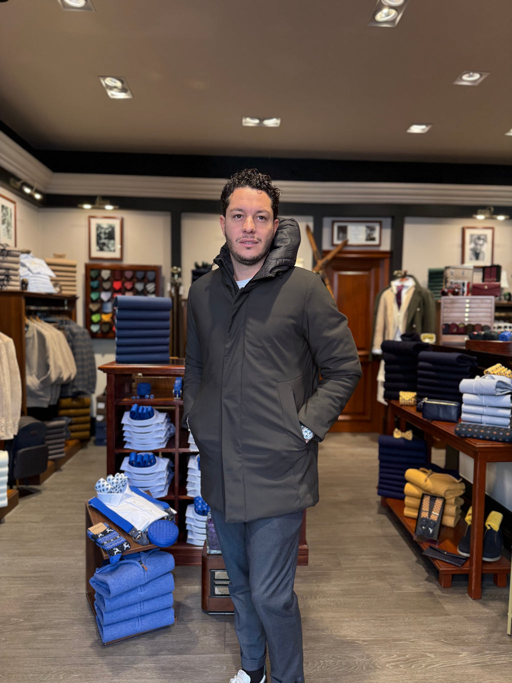 Giubbino verde tecnico