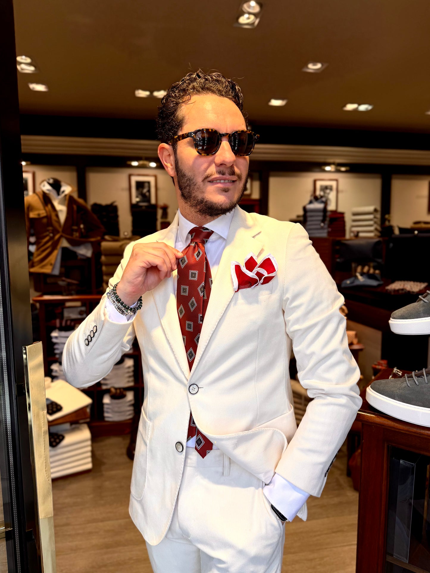 Abito in velluto mono petto