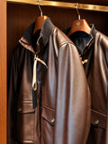 Bomber Polo in ecopelle imbottito