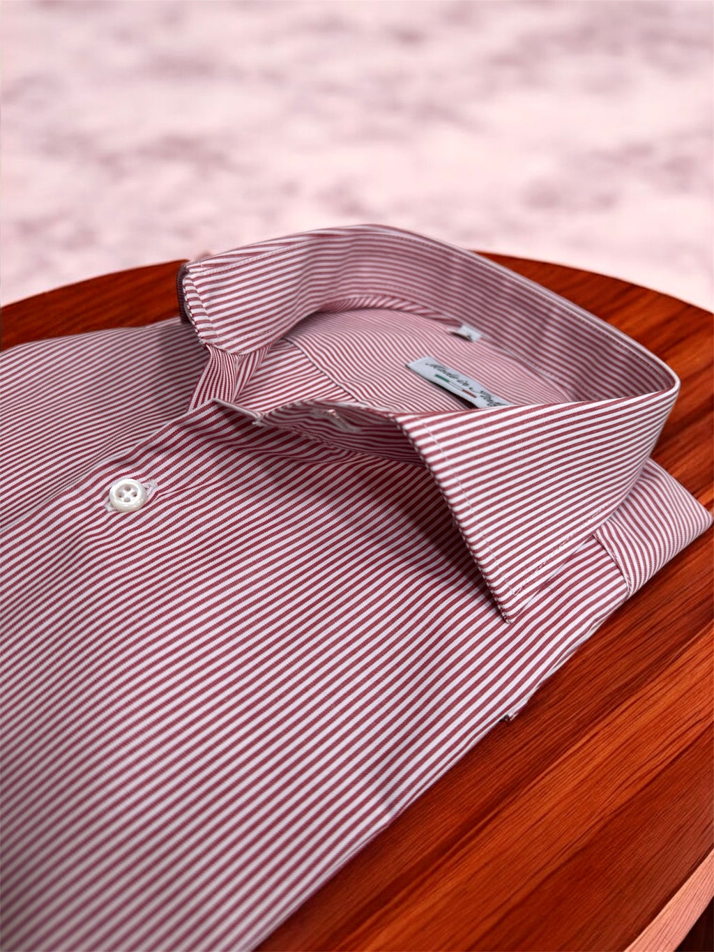 Camicia Riga stretta rossa