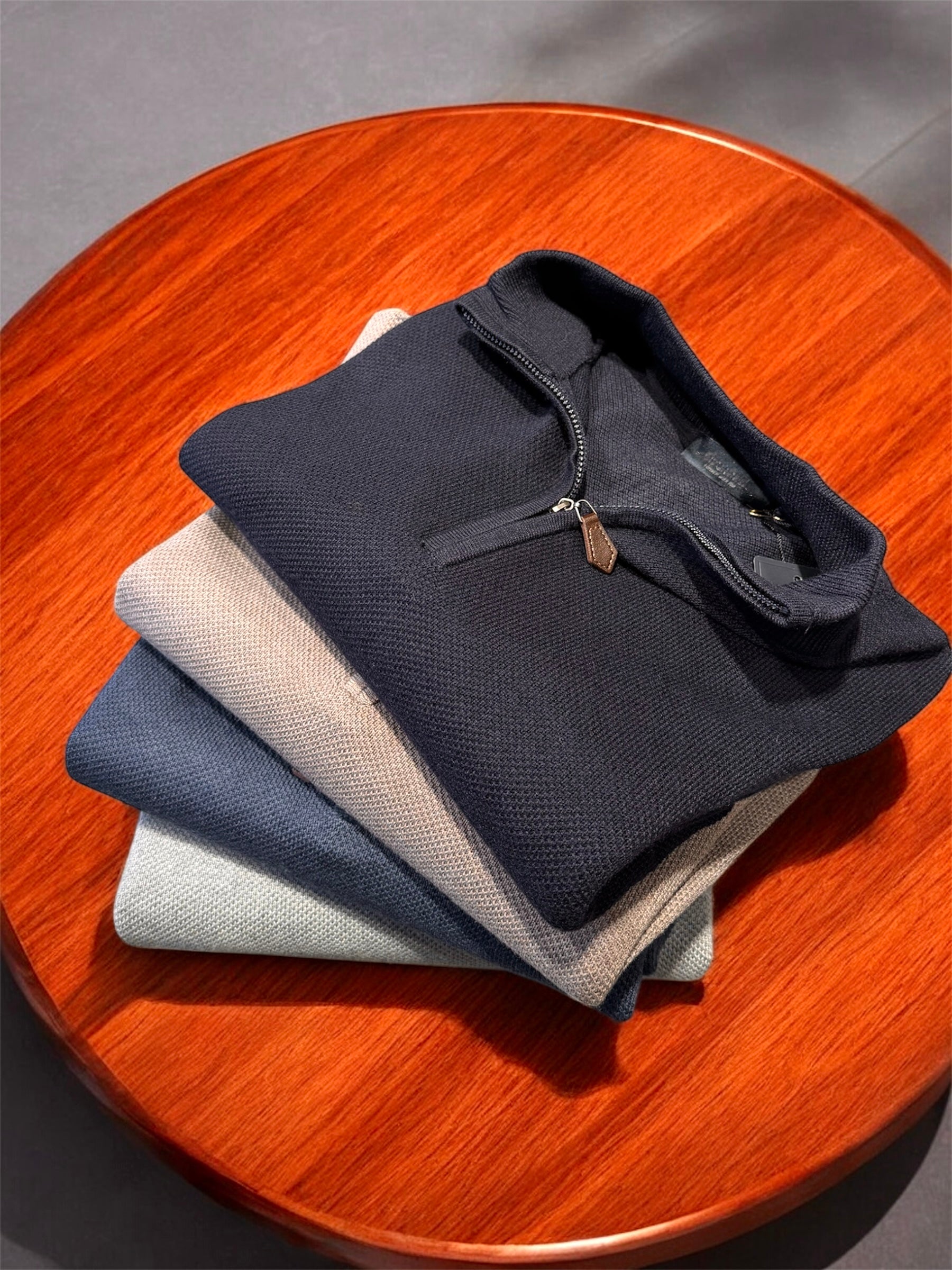 Maglia Mezza zip Nido D’ape