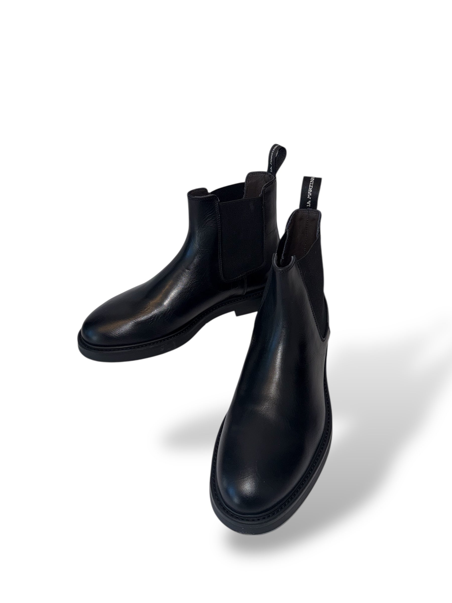 Stivaletto in pelle nero