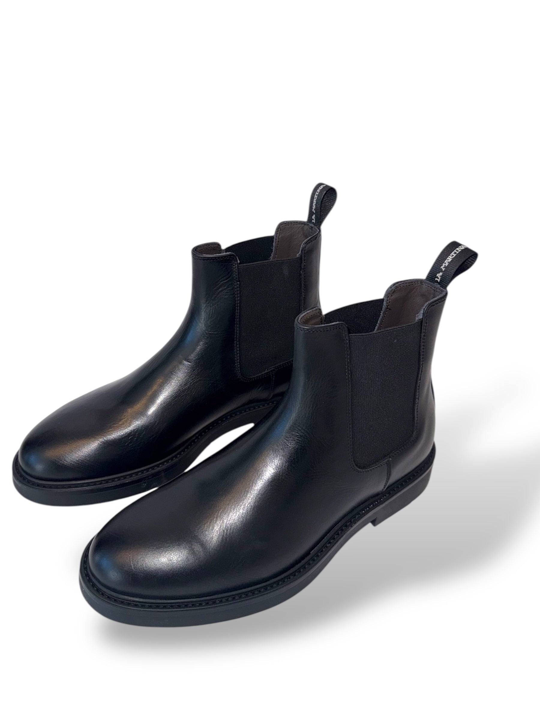 Stivaletto in pelle nero