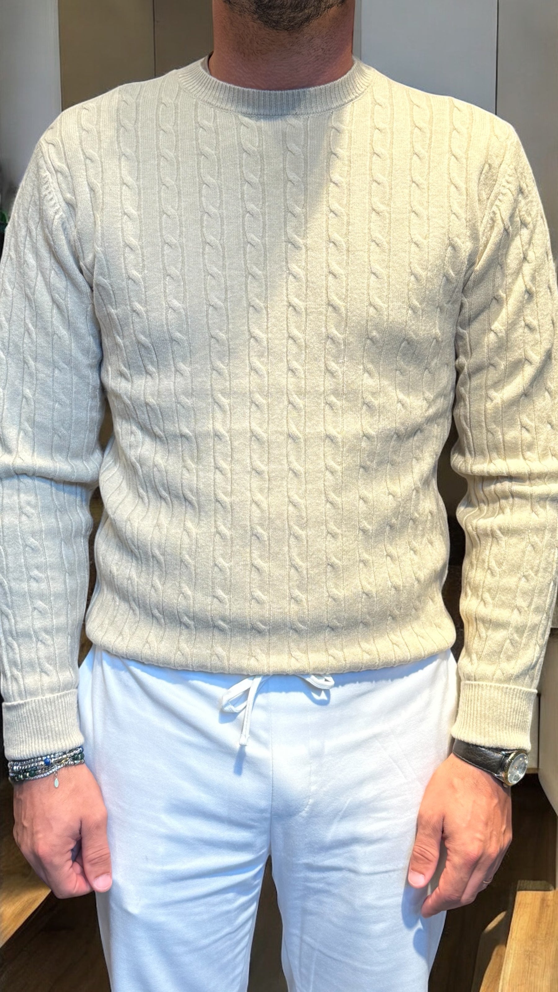 Giro collo a treccia