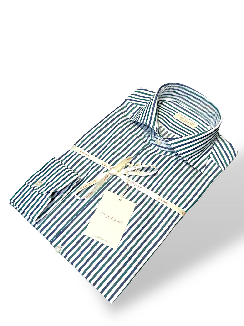 Camicia riga verde blu CRISTIANI