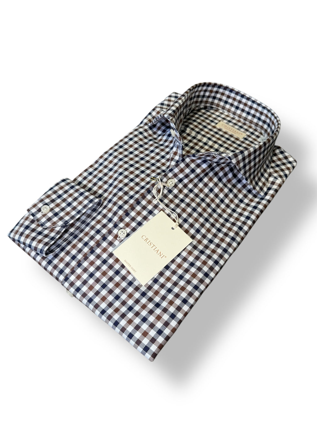 Camcia quadretto blu marrone