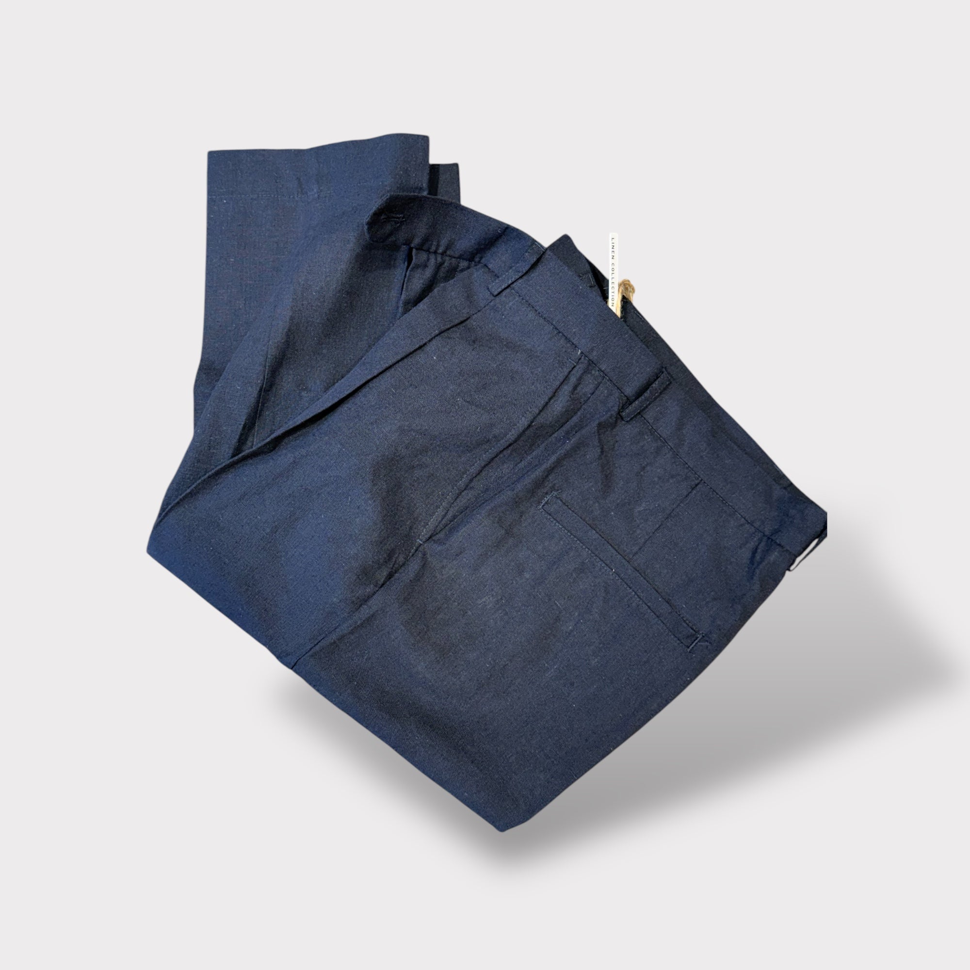 Pantalone lino con pinces