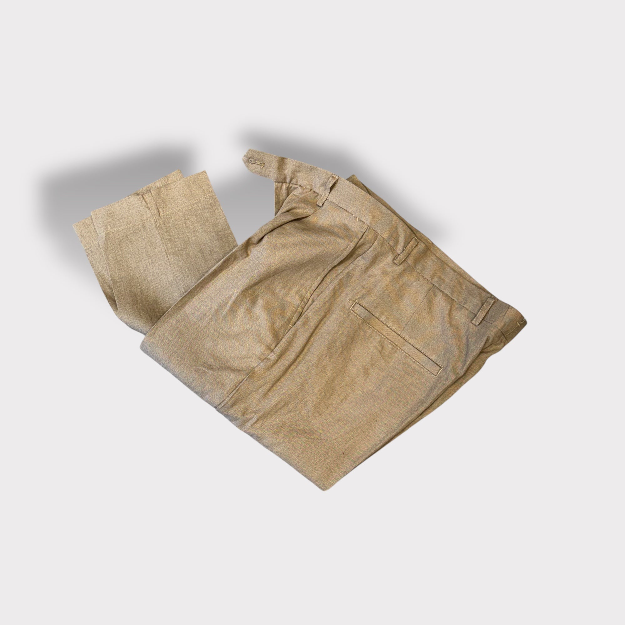 Pantalone lino con pinces