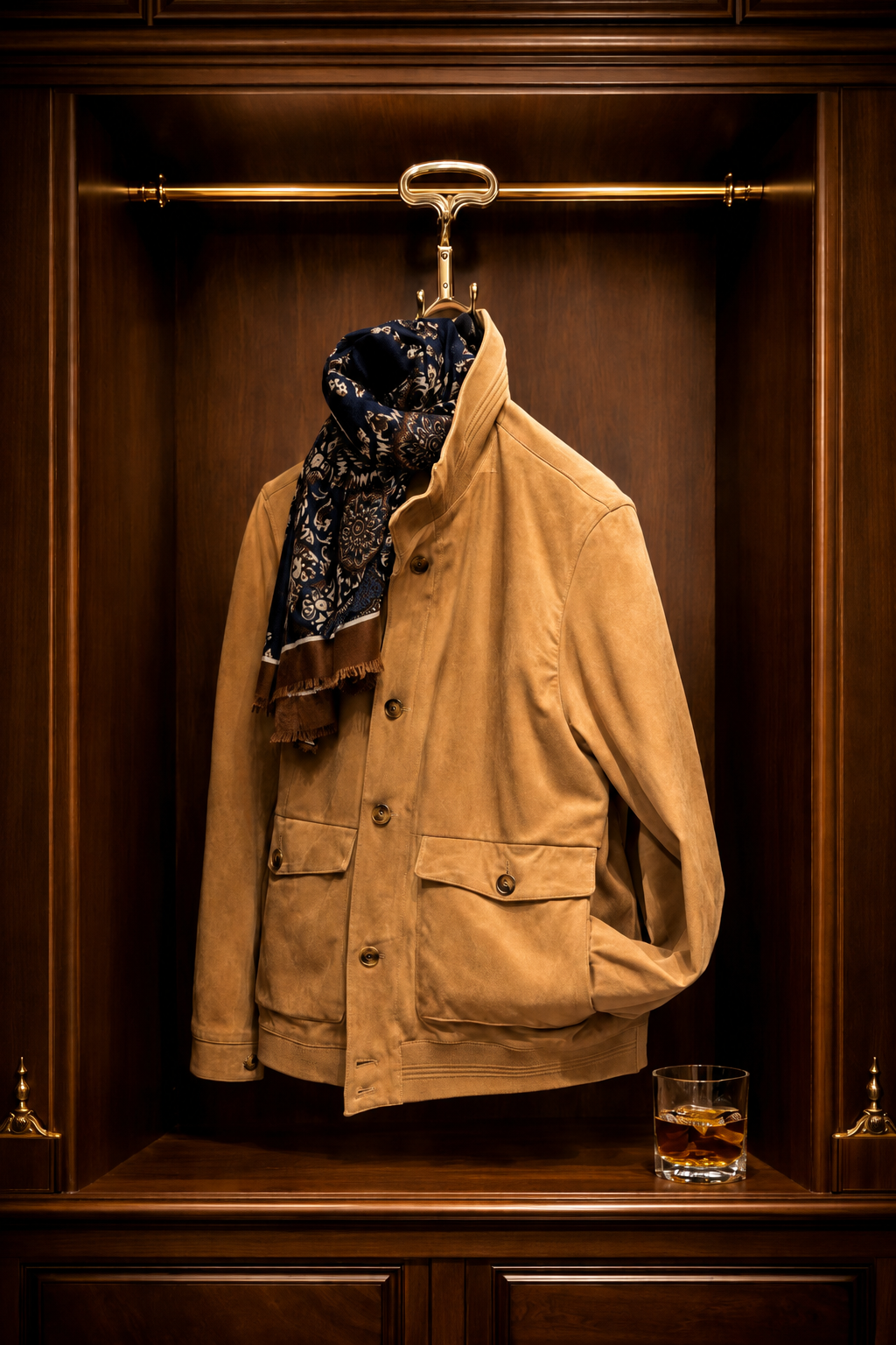 Bomber polo Camoscio
