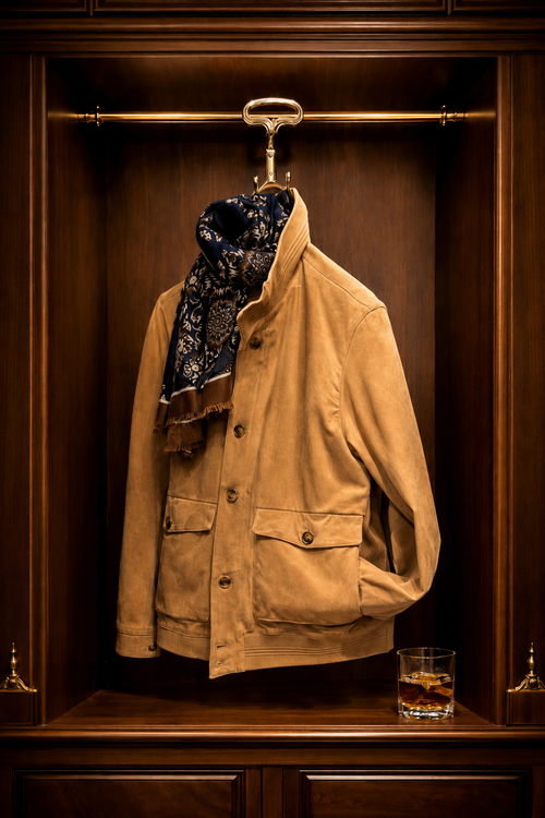 Bomber polo Camoscio