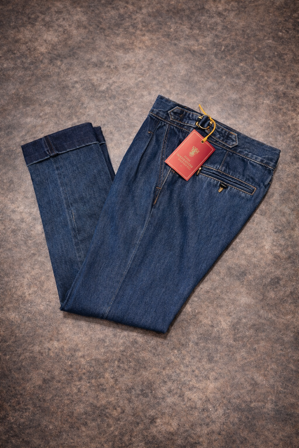 PANT DENIM VITA ALTA BLU NAVI