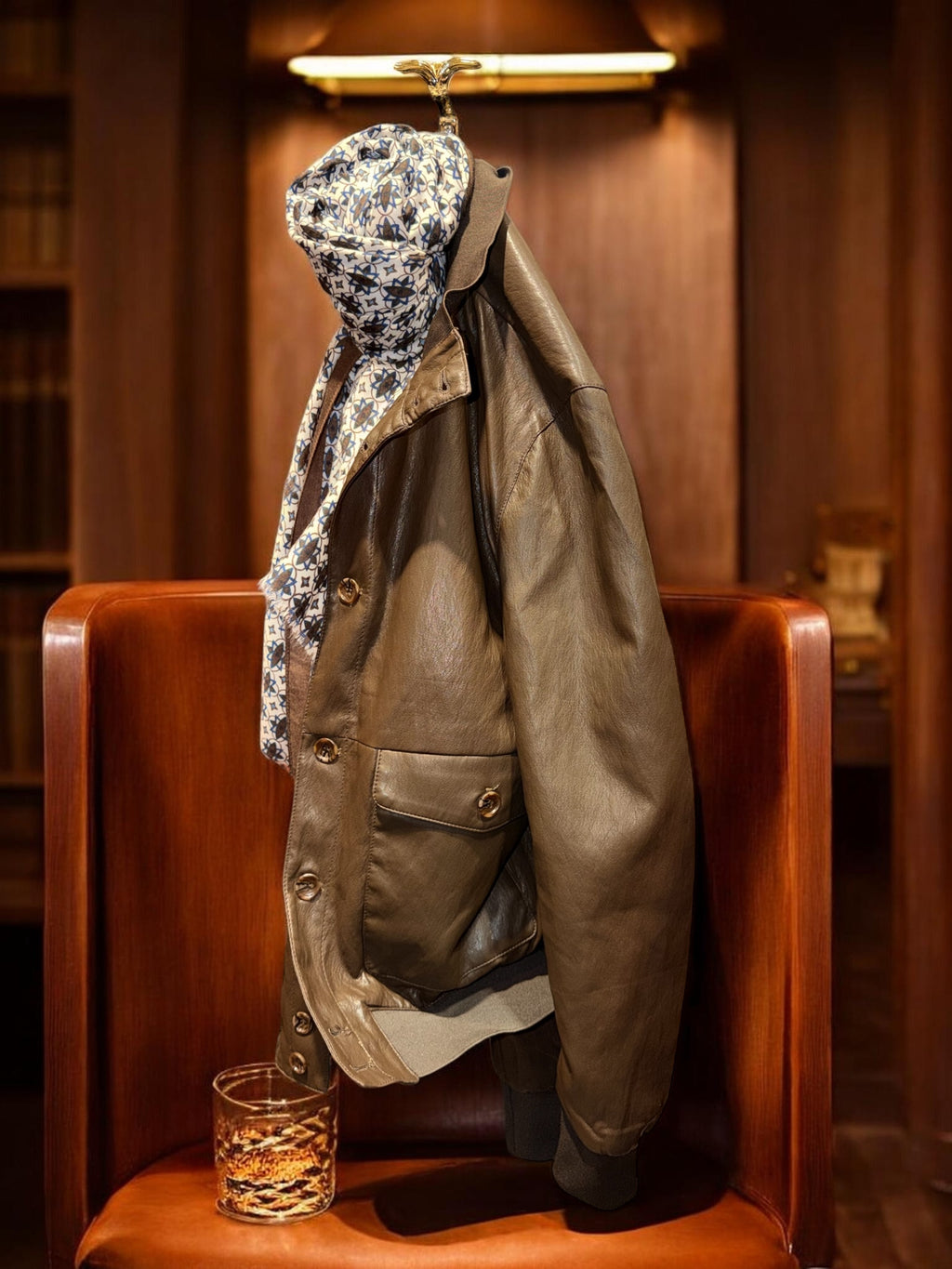 Bomber Polo in ecopelle