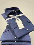Camicia texana in jeans