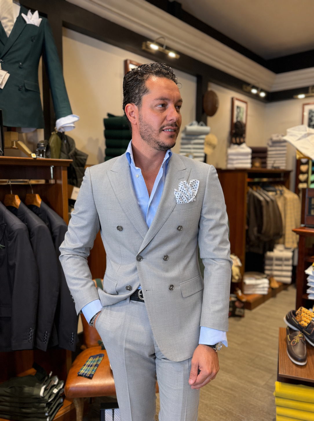 Abito doppio petto grigio